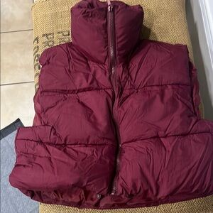 Maroon Puffer Vest